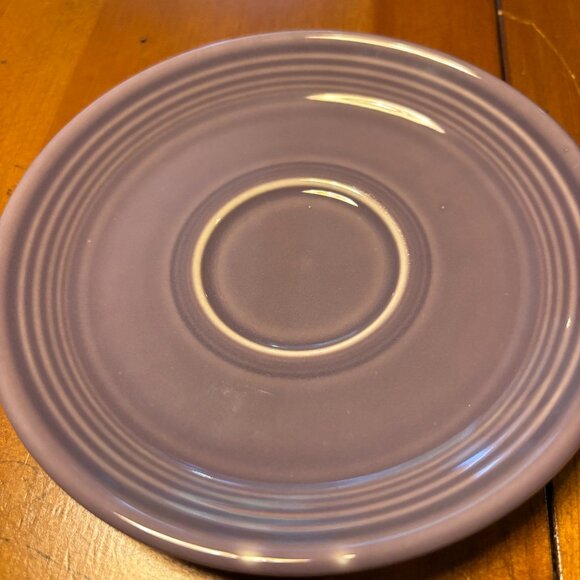 Fiestaware Flat Cup & Saucer Set Fiesta Lilac Retired - Picture 2 of 4